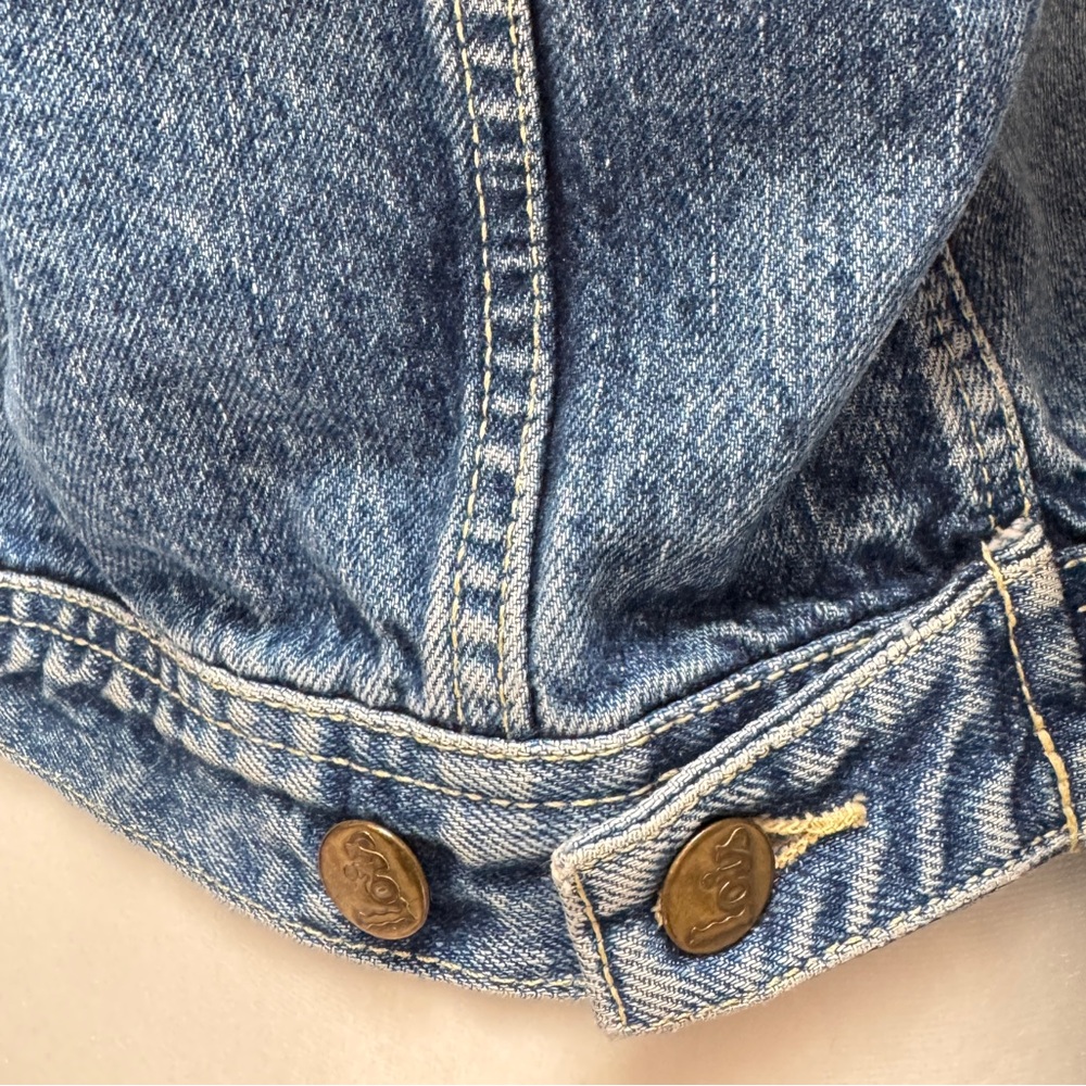 Lois Vintage 70s/80s Distressed Denim Jacket - Picture 8 of 11